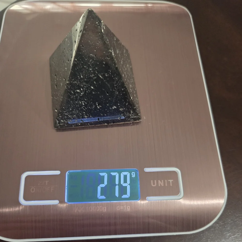 Iron Pyrite Druzy Pyramid #1 - Picture 12 of 12